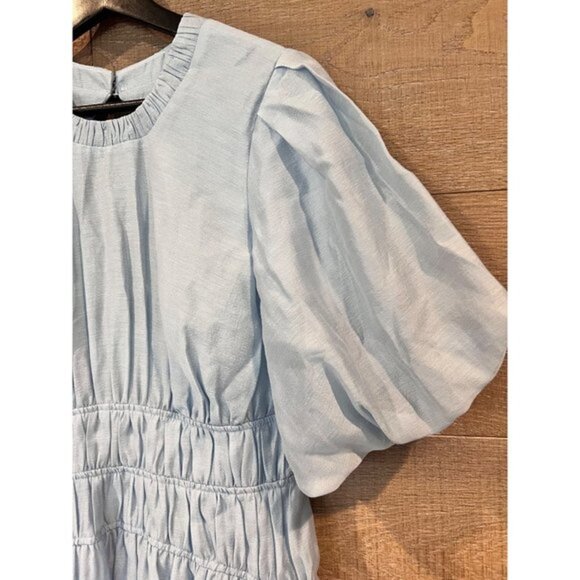 Jonathan SIMKHAI Echo Pleated Organdy Bubble Hem Mini Dress size 6 - Picture 8 of 13